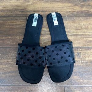 Adorable polka dot Zara slides, size 39